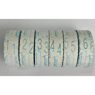 Giấy đánh số meto ( từ số 1 đến số 6+) ( combo 10 cuộn) (메토 넘버링 스티커)