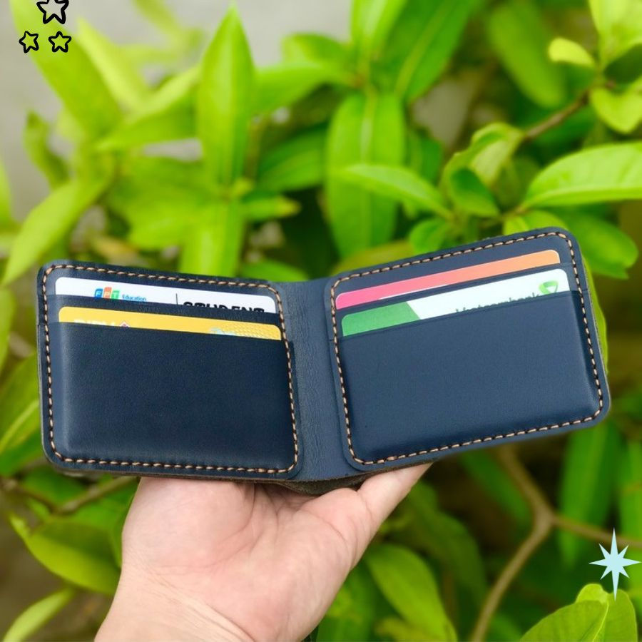 Bóp Nam Mini Da Bò Thật Nhập Khâu Cao Cấp, Ví Nam Đẹp CM25 - Shop 12