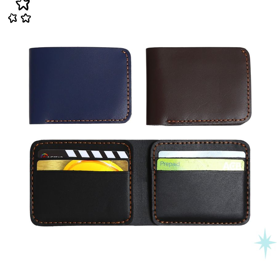 Bóp Nam Mini Da Bò Thật Nhập Khâu Cao Cấp, Ví Nam Đẹp CM25 - Shop 12