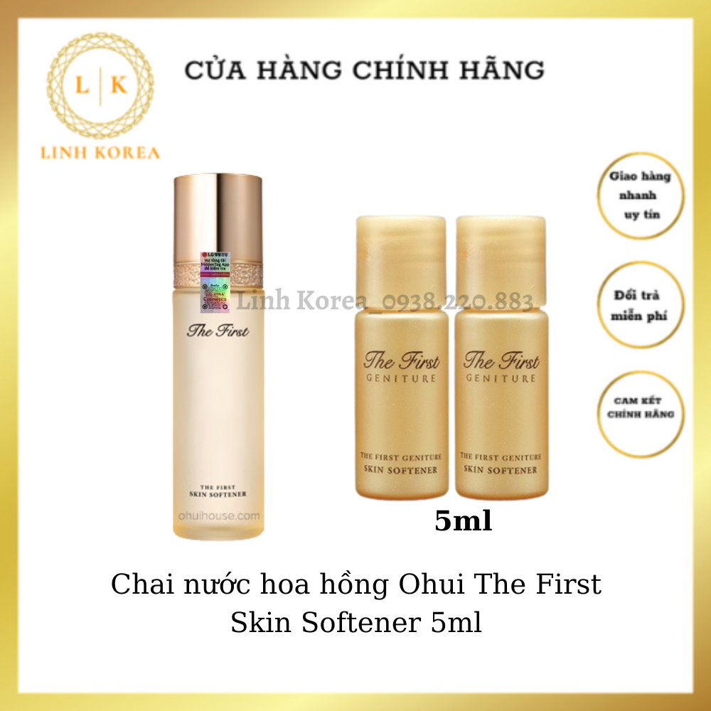 Chai nước hoa hồng Ohui The First Skin Softener 5ml_Linh korea