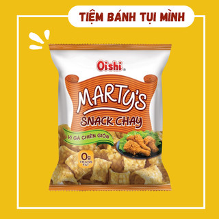 Bánh Snack chay vị gà chiên giòn Oishi 32gram, đồ ăn vặt
