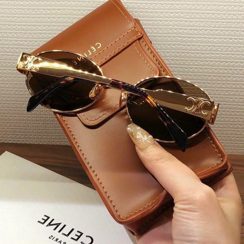 Kính Mát Cline Thời Trang Form Tròn Retro Nam Nữ