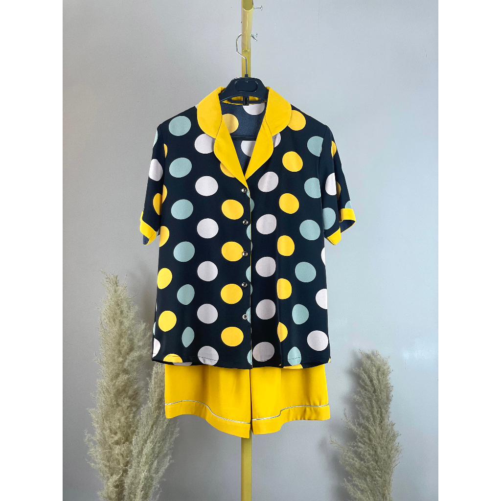 Bộ Mặc Nhà Pizama Mango In Họa Tiết Bi RBI