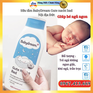 Sữa tắm BabyDream Gute nacht bad Nội địa Đức Giúp bé ngủ ngon
