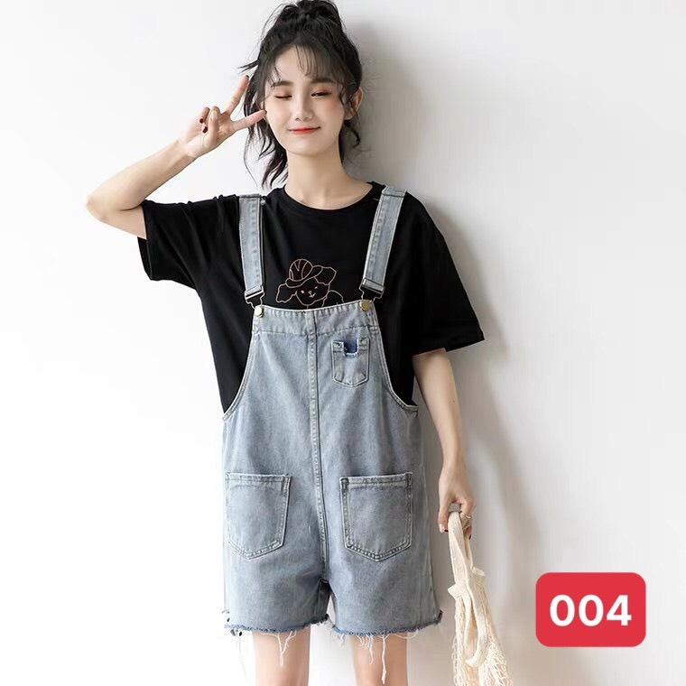 Yếm short jeans nữ, yếm nữ co dãn nhẹ thoải mái trẻ trung MURADFASHION YNU004