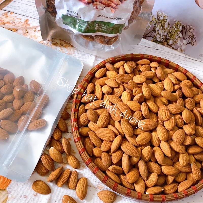 Hạnh Nhân Nhập Khẩu Mỹ Túi Zip 100gr và 500gr
