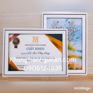 Khung bằng khen A4 cao cấp , khung hình 21x30 mica sáng bóng , khung ảnh  giá rẻ