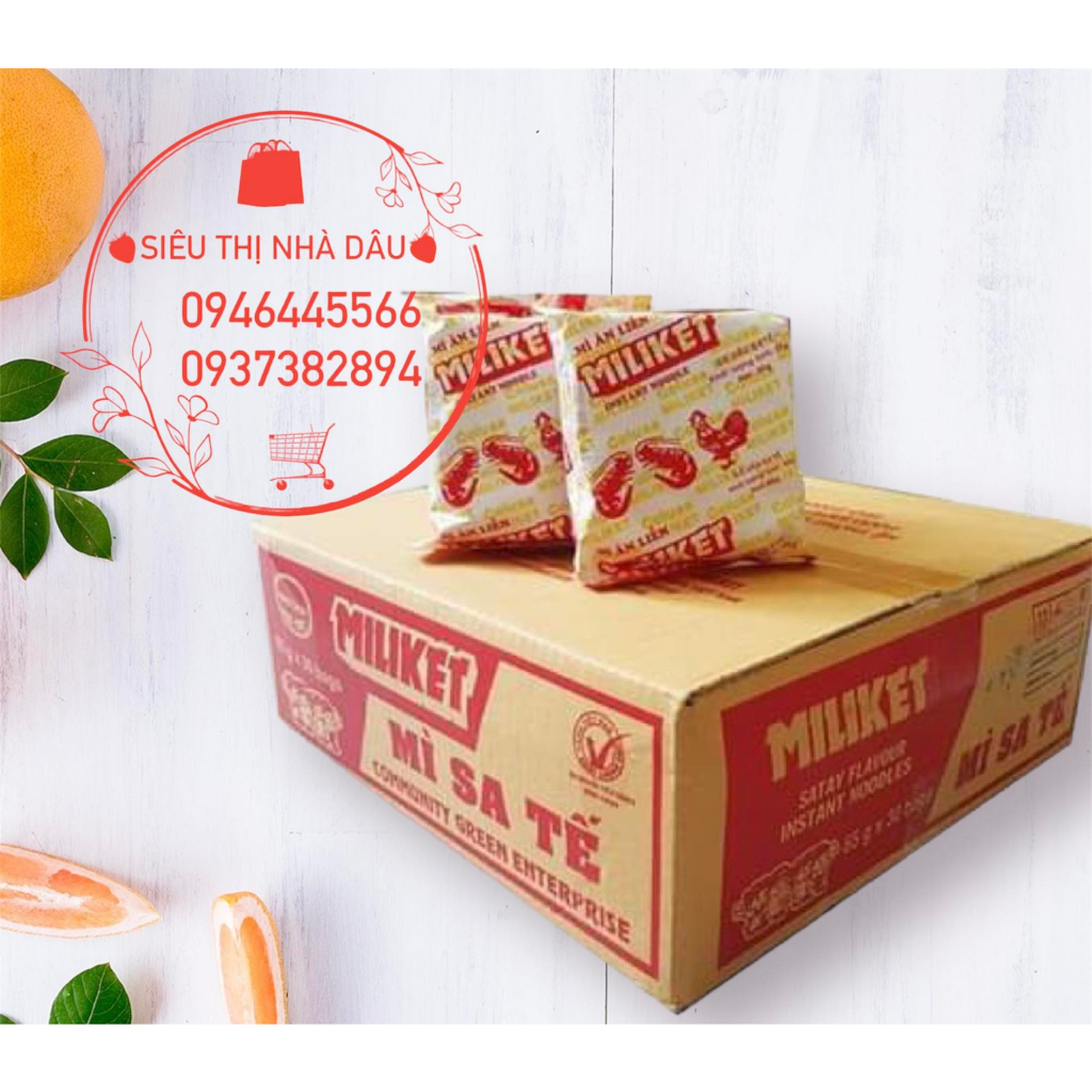 Mì Miliket giấy thùng 30 gói ( gói 65g )