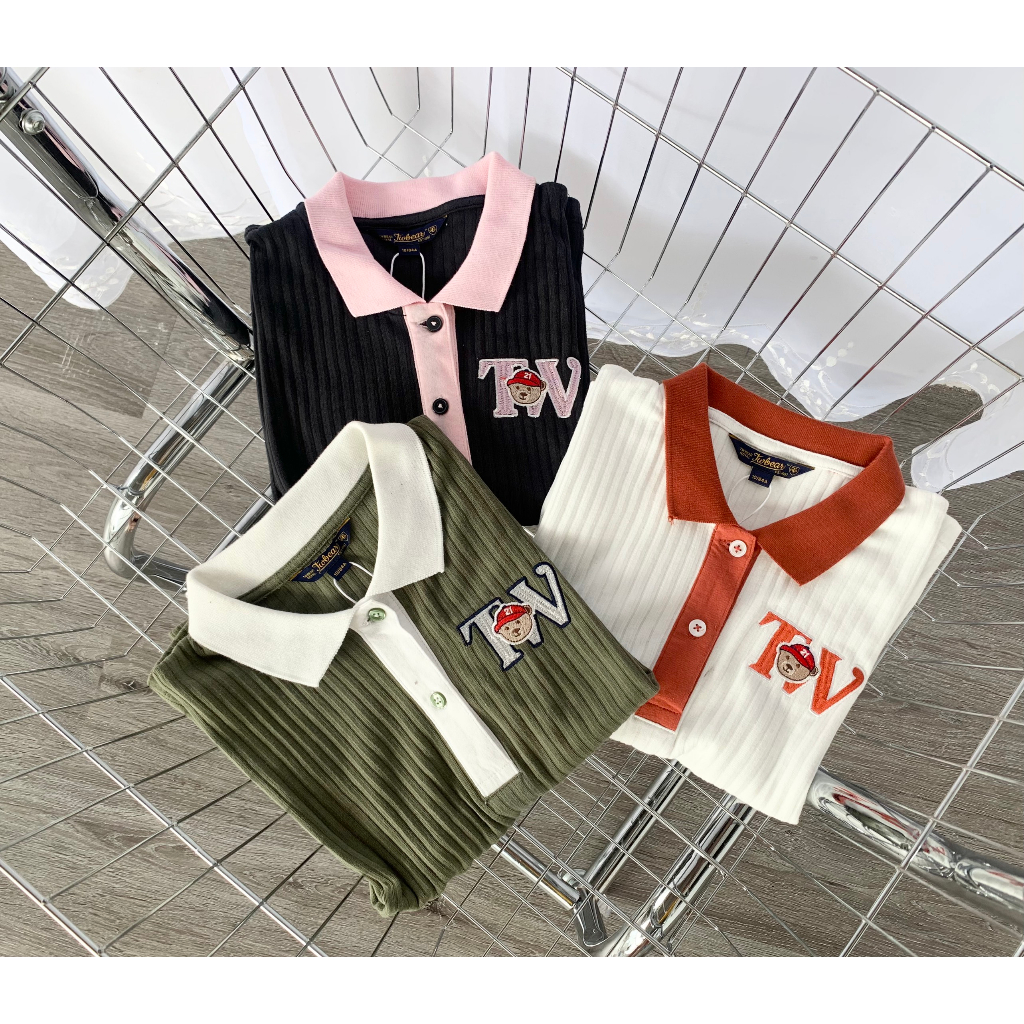 ÁO THUN GÂN CỔ BẼ T.W VNXK DƯ