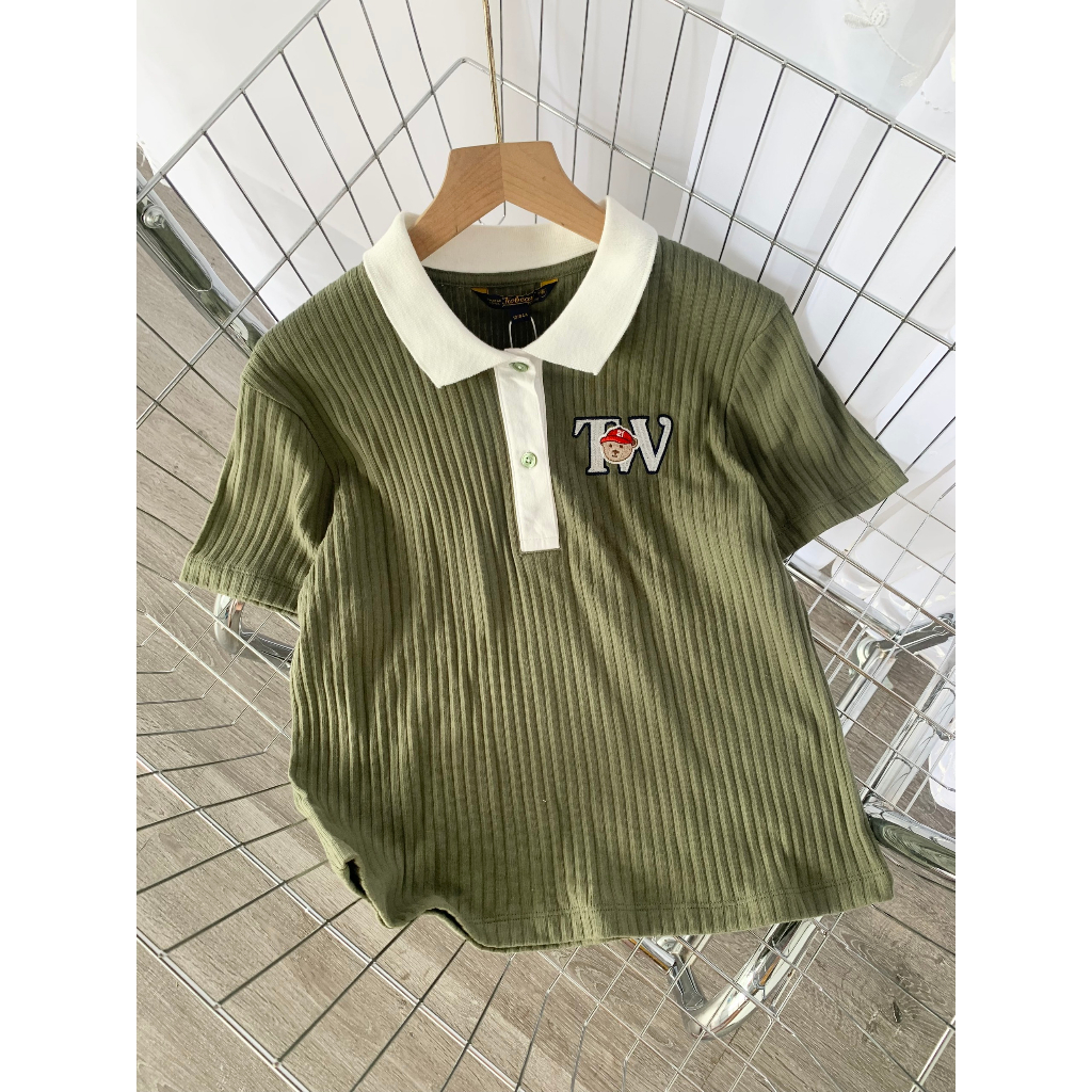 ÁO THUN GÂN CỔ BẼ T.W VNXK DƯ