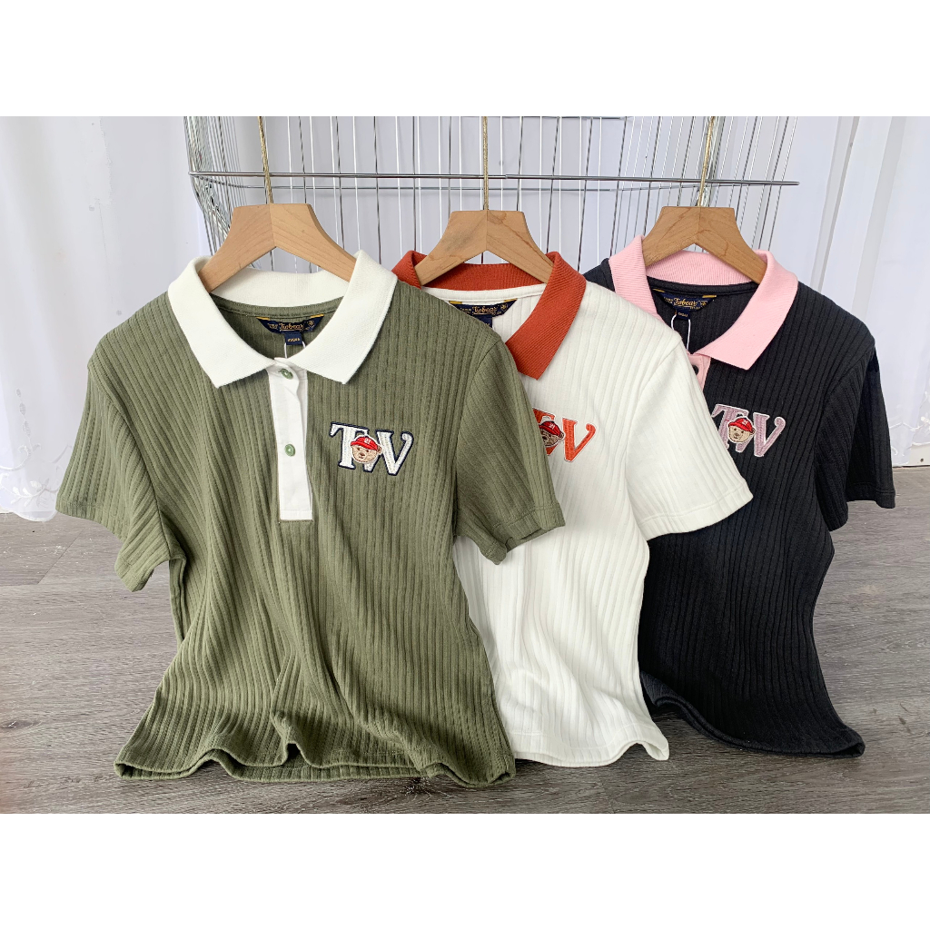 ÁO THUN GÂN CỔ BẼ T.W VNXK DƯ