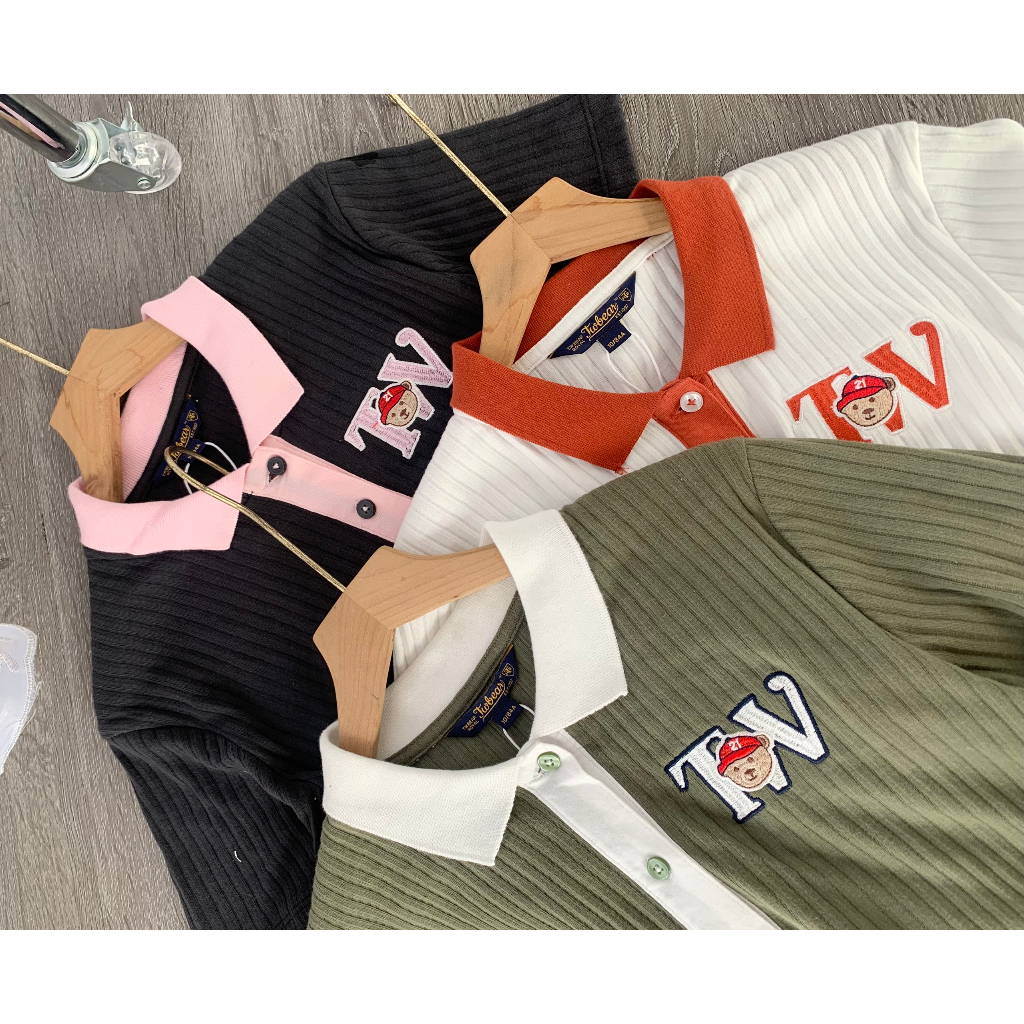 ÁO THUN GÂN CỔ BẼ T.W VNXK DƯ