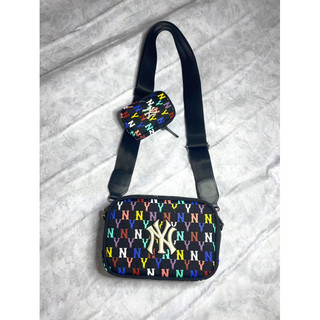 Túi đeo chéo mlb ny cross bag monogram mini nam nữ in 7 màu
