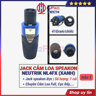 1 Jack Cắm Loa Speakon Neutrik NL4FX-NL4FC-K4CF, Jack Loa Speakon Neutrik Cắm Loa Full, Micro, Cục Đẩy-H2Pro Tech