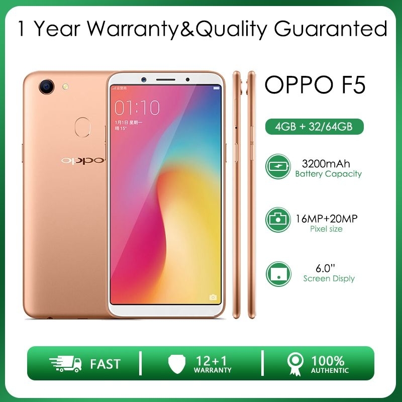 Điện thoại Oppo F5 32GB RAM 4GB  MỚI KENG Điều hướng bằng cử chỉ selfie xóa phông chia đôi màn hình- Màn hình tràn viền