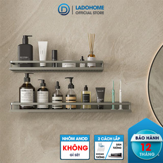  Kệ dán tường LADOHOME nhà tắm nhôm anod không gỉ cao cấp YQ-5578 