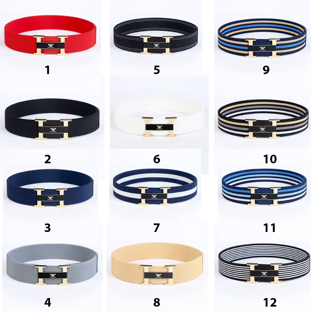 Thắt lưng chun chữ H. dây nịt siêu co dãn, đàn hồi cực tốt. phù hợp chơi Golf, thể thao vv.