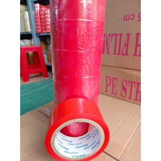 1 cuộn băng keo màu đỏ, 48mm 100y