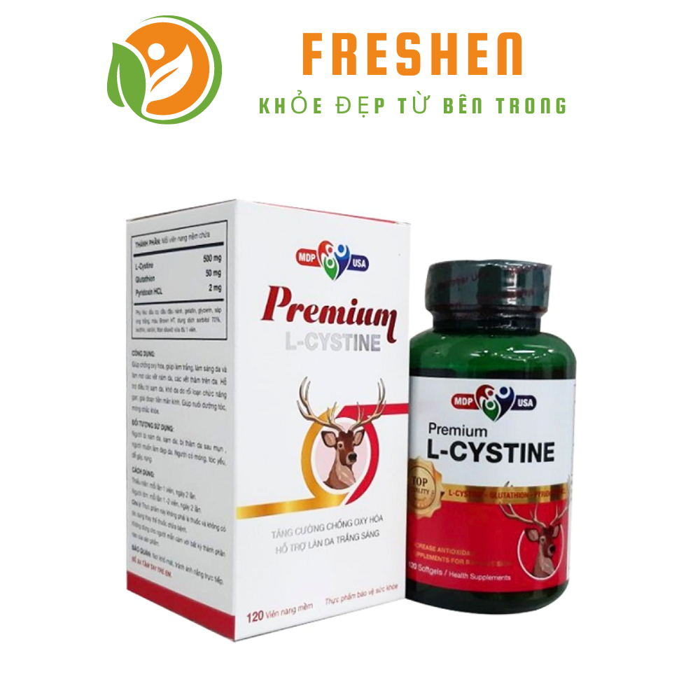 Premium L-Cystine(Viên nang mềm) - Trắng sáng da, mờ thâm nám