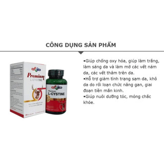 Premium L-Cystine(Viên nang mềm) - Trắng sáng da, mờ thâm nám