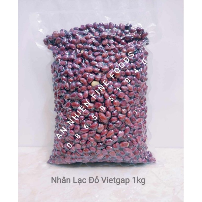 1kg Nhân Lạc Đỏ Vietgap Bóc Tay Hút Chân Không Annhienfinefoods