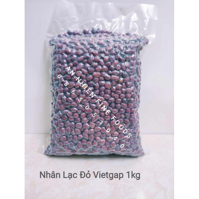 1kg Nhân Lạc Đỏ Vietgap Bóc Tay Hút Chân Không Annhienfinefoods