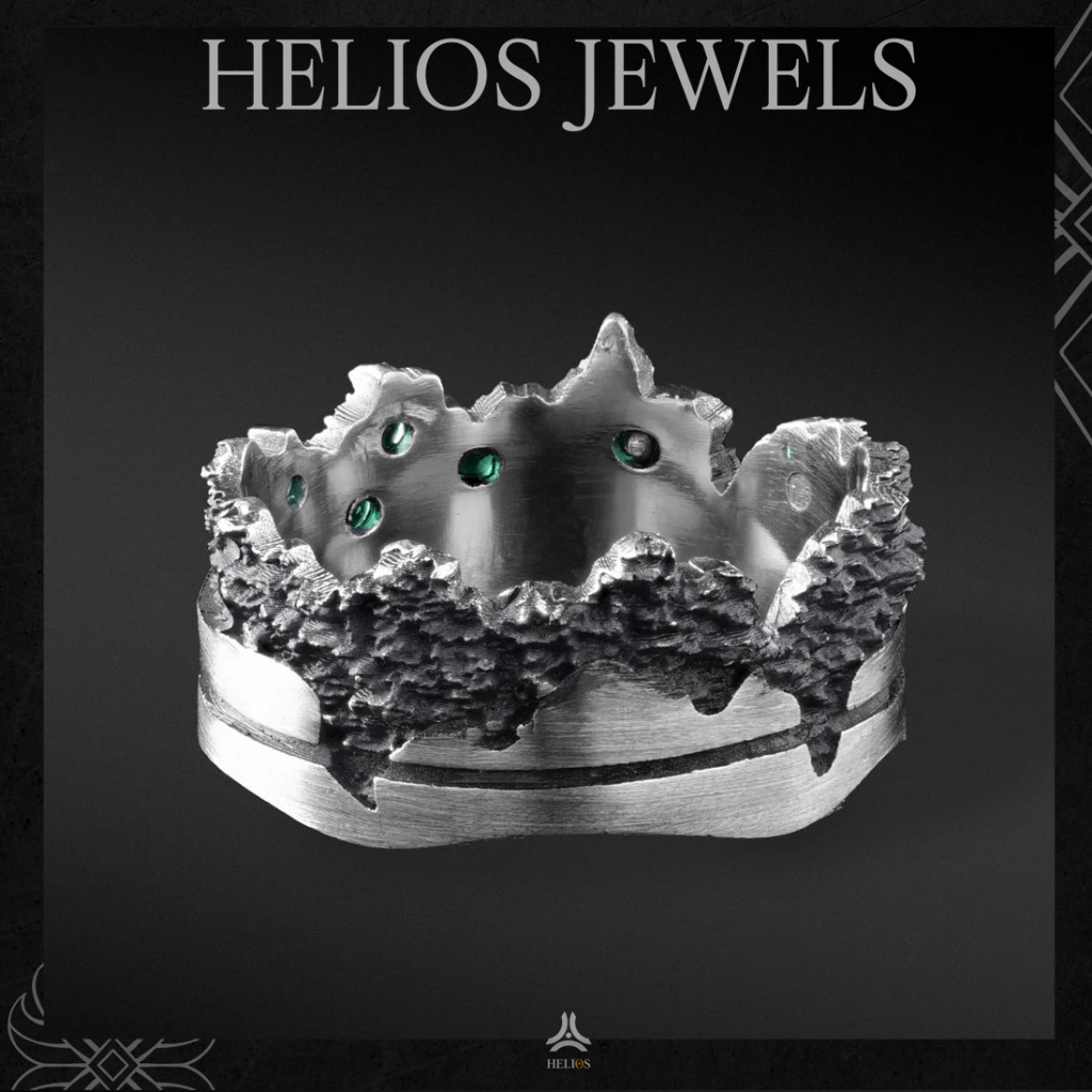 Nhẫn bạc nam, nữ HeliSilver Mountain Helios Original S925