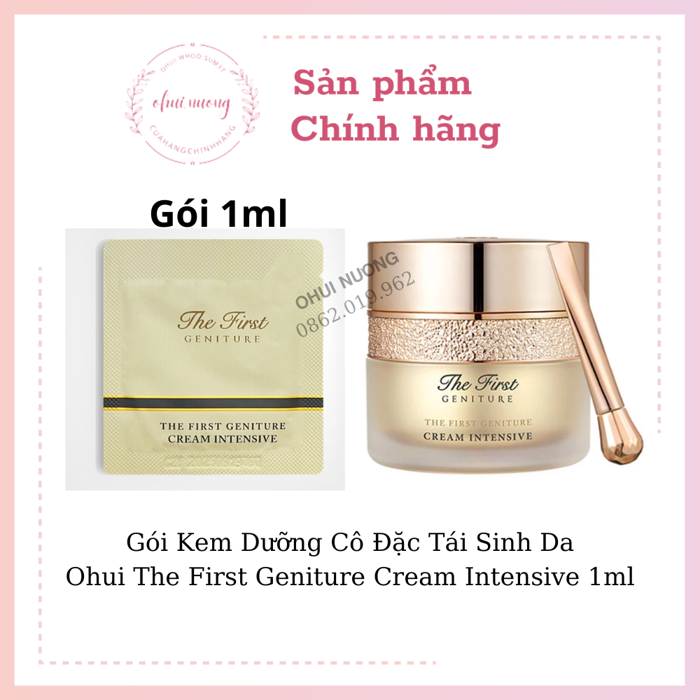 GÓI KEM DƯỠNG PHỤC HỒI, TÁI SINH DA YẾU, CHỐNG LÃO HÓA, DƯỠNG ẨM CAO CẤP OHUI THE FIRST 1ML