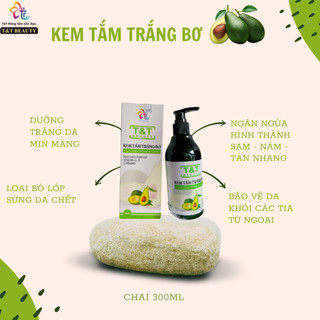 Kem ủ trắng da toàn thân Bơ T&T beauty giúp làm trắng da body cấp tốc 330ml - Whitening Body Cream