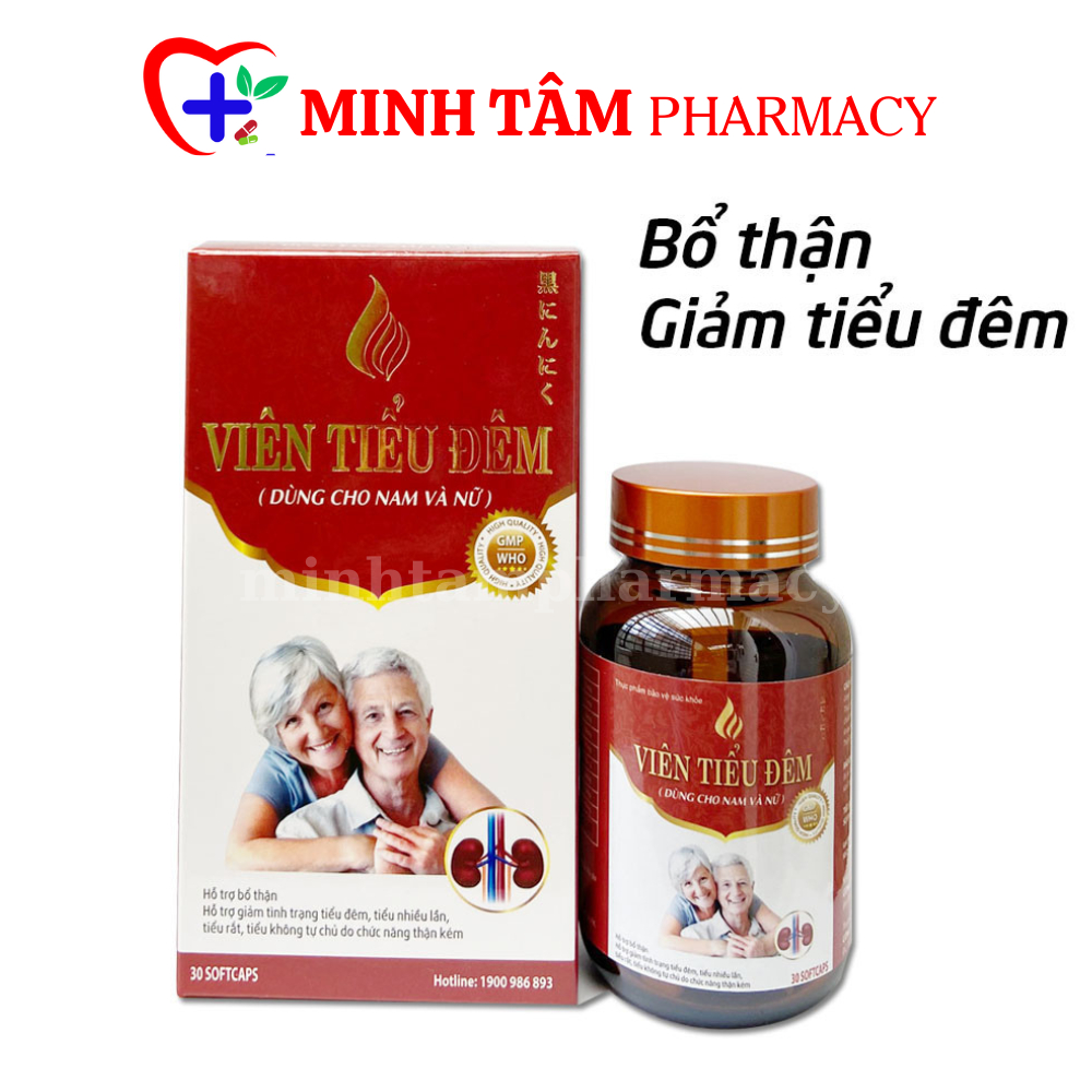 Viên Tiểu Đêm giảm tiểu đêm nhiều lần, thảo dược an toàn, dùng cho cả nam và nữ tiểu buốt, tiểu lắt nhắt- 30 Viên