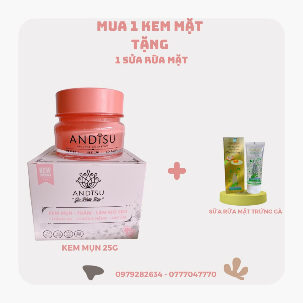 KEM MỤN THÂM MỜ SẸO ANDISU