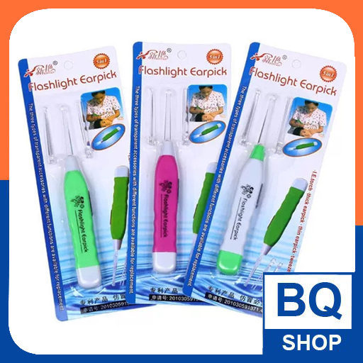 Lấy ráy tai có đèn, đèn soi tai chăm sóc vệ sinh cho bé yêu BQSHOP
