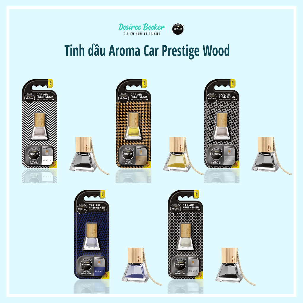 Tinh dầu treo ô tô Aroma Car Prestige Wood – 7ml