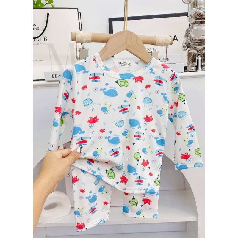 Bộ dài tay thu đông bé gái size đại chất cotton xuất Nhật mịn đẹp