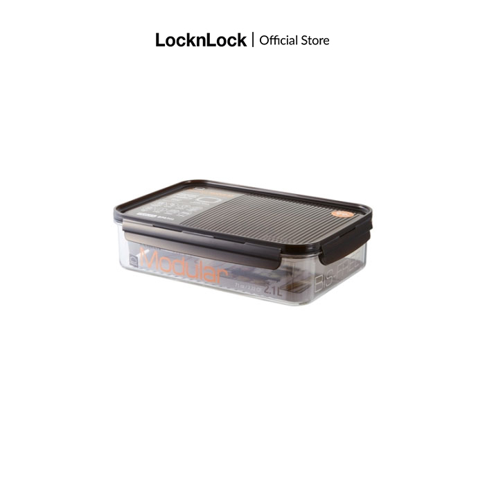 Hộp bảo quản thực phẩm Lock&Lock Bisfree Modular Container nắp nâu (nhiều dung tích)