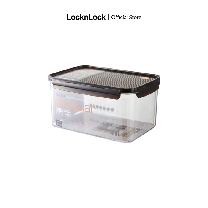 Hộp bảo quản thực phẩm Lock&Lock Bisfree Modular Container nắp nâu (nhiều dung tích)