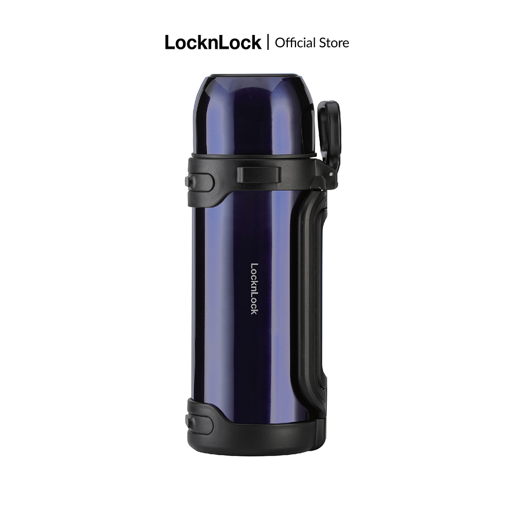 Bình giữ nhiệt Lock&Lock Easy Take Hot Tank 1.8L - dung tích lớn, bình thủy có quai xách, nắp làm cố
