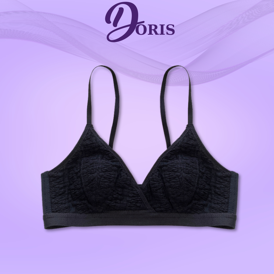 Áo Ngực Nữ Ren Lưới Lót Mỏng Siêu Thoáng Mềm Mịn Bảng Lưng To DORIS 9391