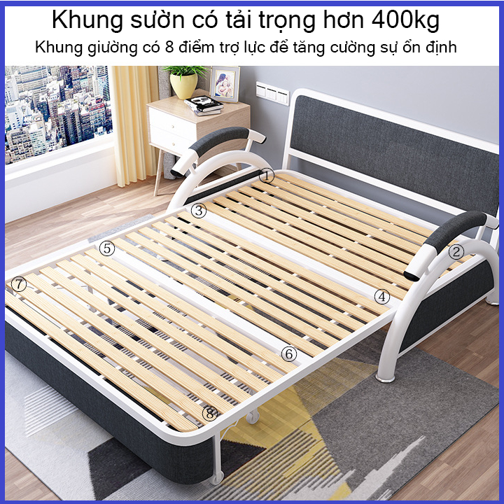 Sofa Giường Thông Minh - Giường Sofa Gấp Gọn, Ghế Sofa Đa Năng Phong Cách Hàn Quốc | BigBuy360 - bigbuy360.vn