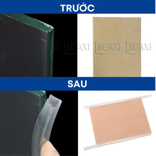 Dây viền cạnh kính, ron dán cửa kính cường lực chống va đập chữ C bọc cạnh bàn, gương, hồ cá, kệ, tủ Legaxi
