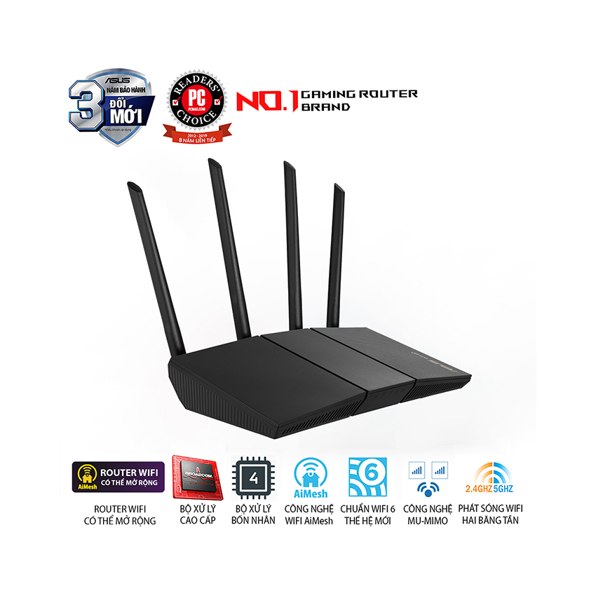 BỘ PHÁT WIFI 6 ASUS RT-AX57 WIRELESS AX3000