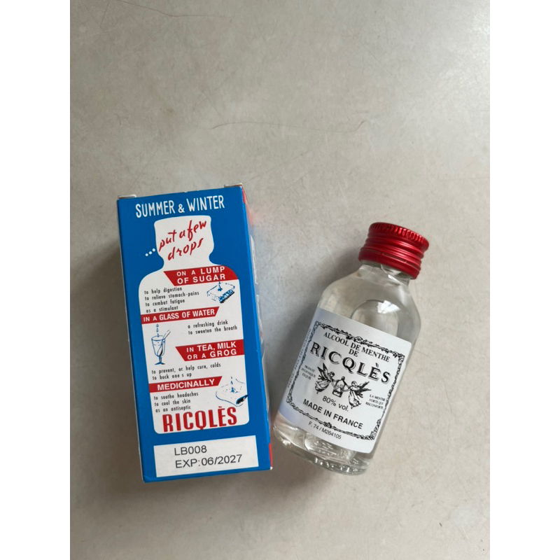 Dầu thoa cồn bạc hà Ricqles Peppermint oil 50ml Chính hãng
