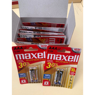 Pin tiểu aa/aaa maxell alkaline 1.5v bền +30% vỉ 2 viên pin 3a lr032b chính hãng - vu tru pin