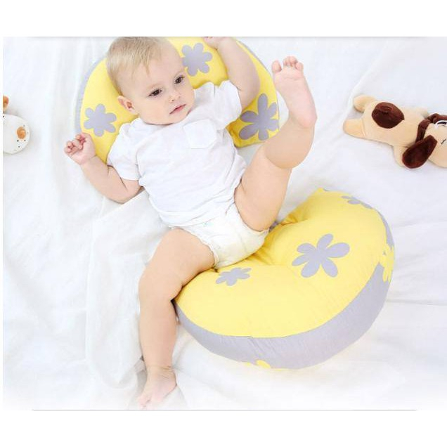 Gối bầu cánh tiên cho bà bầu hình chữ U nằm ngiêng gác chân chống mỏi lưng