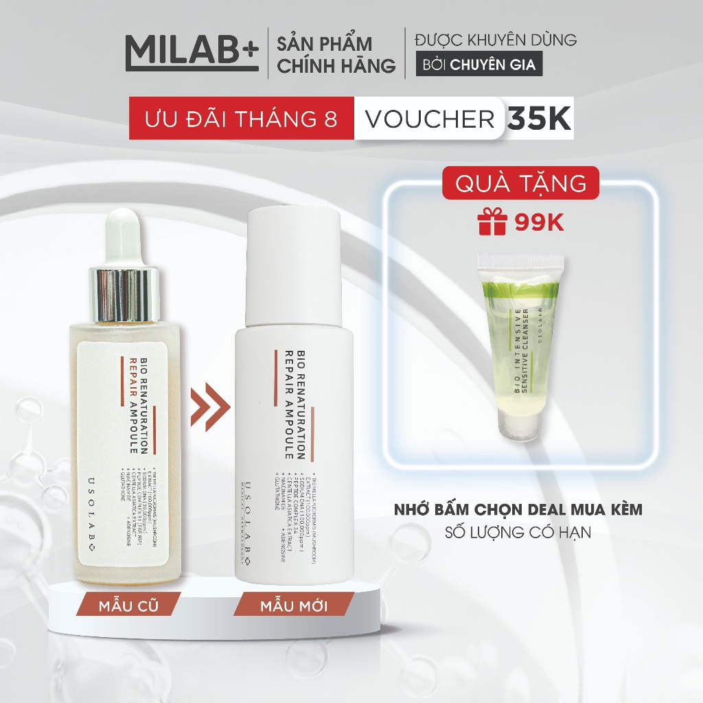 Tinh chất tế bào gốc Usolab giúp trắng da, mờ nám và chống lão hoá 50ml - MILAB