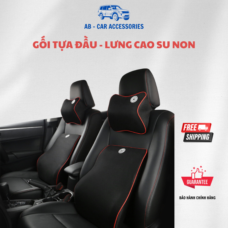 Gối Tựa Đầu Tựa Lưng Cao Su Non Cao Cấp Siêu Đàn Hồi, Gối Tựa Đầu Lưng Trên Ô Tô, Ghế Văn Phòng