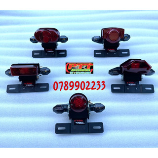 Đèn hậu chế có xi nhan led dành cho xe chaly - 67 - cub - cafe racer