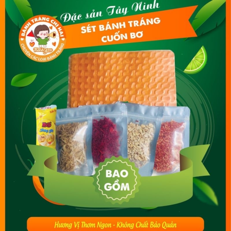 Bánh Tráng Đỏ Cuốn Bơ, Séc 10 Chiếc