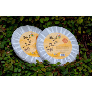 Bánh trà shan tuyết cổ thụ hà giang tặng 100gram trà 1 tôm 2 lá