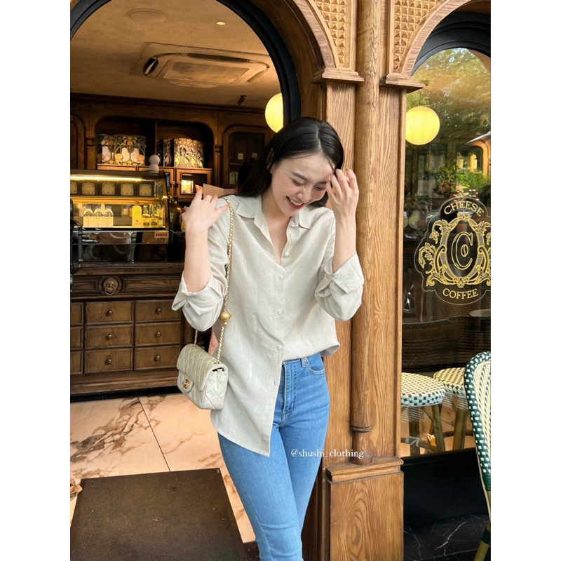 𝐇𝐚𝐧𝐲 𝐒𝐡𝐢𝐫𝐭𝐬 - Sơ Mi Linen Tưng Muối Tiêu Washed